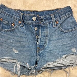Levi's Blue Jean Shorts for Women